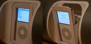 Illustration for article titled iPod Dock Bracket, Altec Lansing iM7 vs. Cambridge Soundworks Playdock i